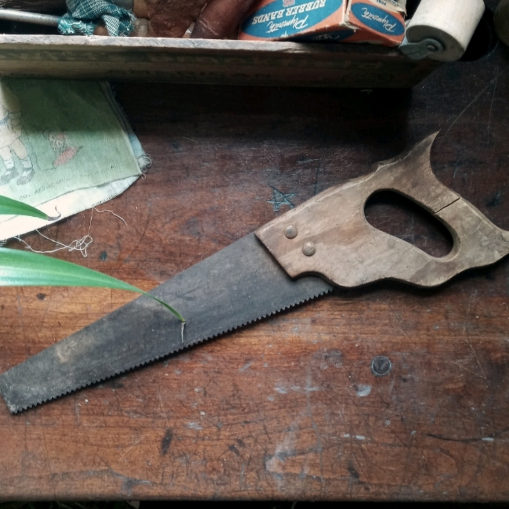 Antique hand saw